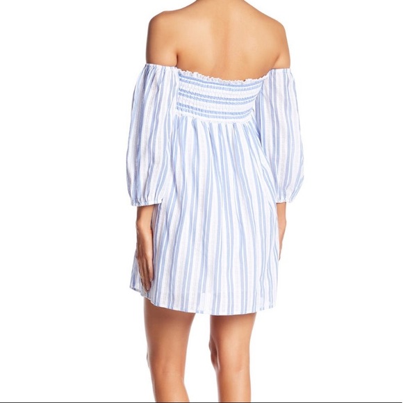 Romeo and Juliet OTS Striped Lace Sweetheart Dress - Picture 2 of 4